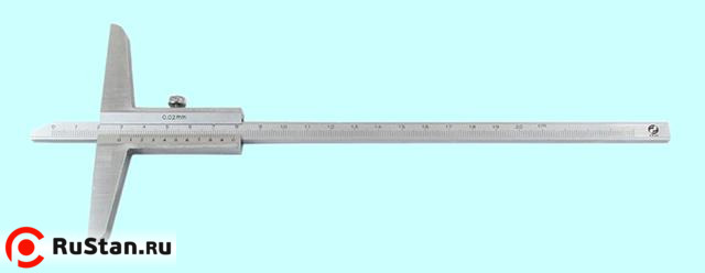 Штангенглубиномер 0- 300мм ШГ-300, цена деления 0.02, моноблок "CNIC" (62332) фото №1
