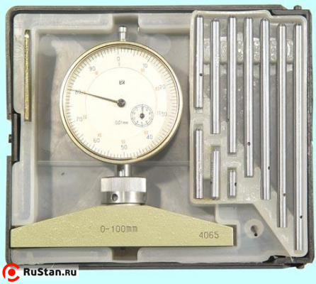 Глубиномер индикаторный ГИ-100  0-100мм (0,01) (КРИН) г.в. 1987 фото №1