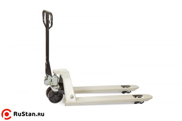 Тележка гидравлическая 3000 кг 1150 мм резиновые колеса 200 мм TOR RHP(BF) PRO фото №1