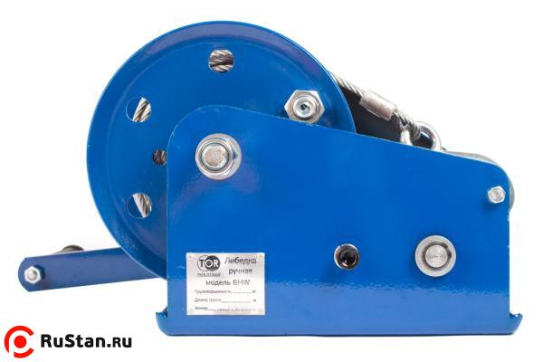 Лебедка ручная барабанная с тросом 1170кг 10м стальной корпус TOR BHW фото №4 Лебедка ручная барабанная с тросом 1170кг 10м стальной корпус TOR BHW фото №4