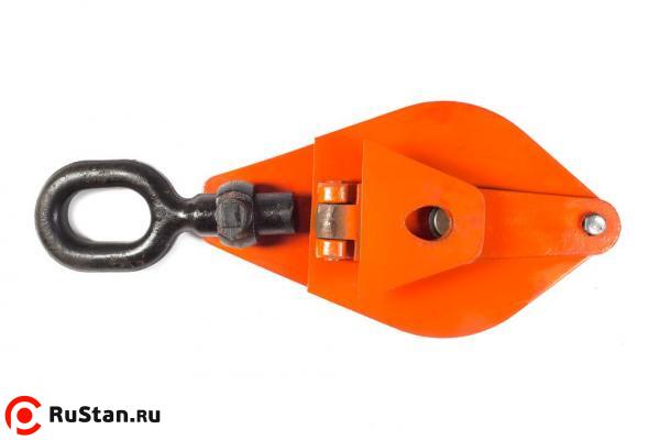 Блок монтажный однорольный с ушком TOR 10 т с откидной щекой фото №3 Блок монтажный однорольный с ушком TOR 10 т с откидной щекой фото №3