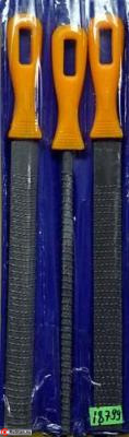 Набор рашпилей из 3шт. 200мм с пластмассовой ручкой (A14) "CNIC" фото №1