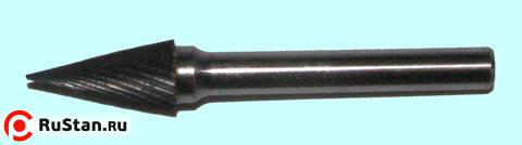 Борфреза тв.спл. конич.  d 8х20х6х65х20 спиральная насечка (М08 20М06) "CNIC" фото №1