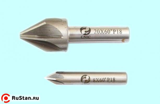Зенковка d 16,0х24.0х 60 конус  60° dхв=10мм Р18 ц/х Z=6 DIN334A "CNIC" фото №1