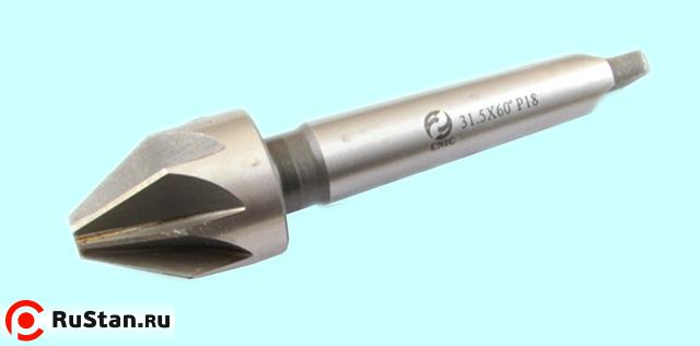 Зенковка d80,0х 73х215 конус  60° Р18 к/х Z=12 КМ4 DIN334B "CNIC" фото №1