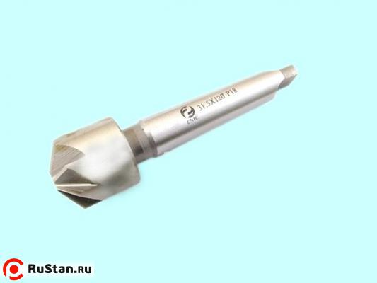 Зенковка d40,0х 35х150 конус 120° Р18 к/х Z=8 КМ3 DIN335B "CNIC" фото №1 Зенковка d40,0х 35х150 конус 120° Р18 к/х Z=8 КМ3 DIN335B "CNIC" фото №1