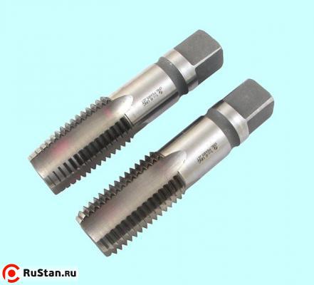 Метчик   3/8" UNC 60° Р6АМ5 дюймовый, м/р., комплект из 2-х шт. (16 ниток/дюйм) DIN351 "CNIC" фото №1