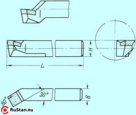 Резец Расточной 20х20х160 Р18 для сквозных отверстий фото №1