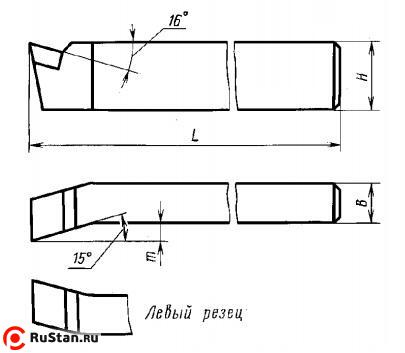 Резец Подрезной торцевой 40х25х200 Р6М5 левый ГОСТ 18871-73 фото №1