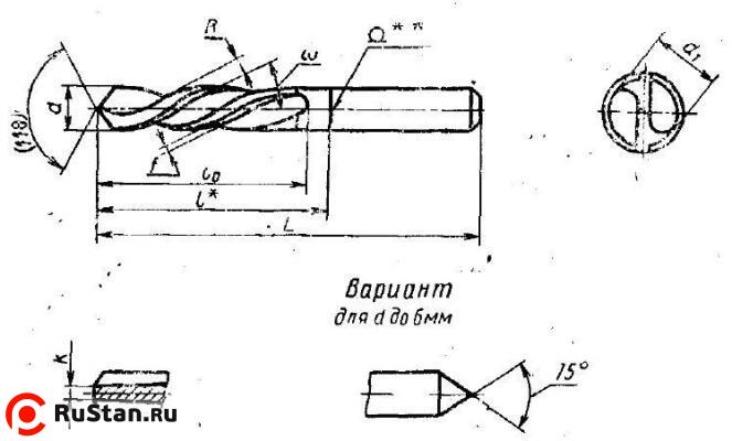 Сверло d  1,2 х 8х 30  ц/х Р6АМ5  короткое левое с вышлифованным профилем ГОСТ 4010-77 "CNIC" фото №1