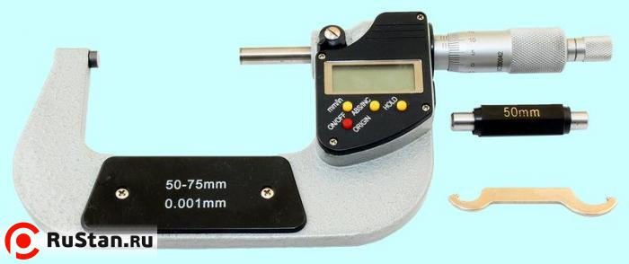 Микрометр Гладкий МК- 75   50- 75 мм (0,001) электронный фото №1
