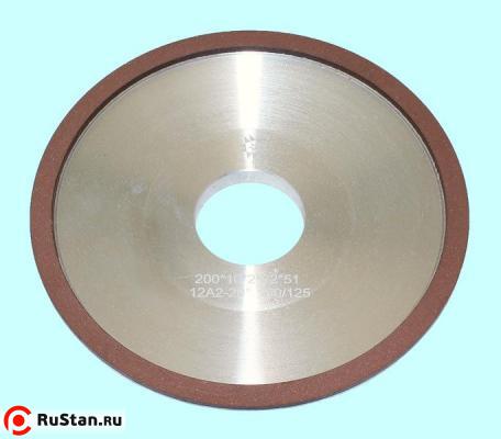 Круг алмазный 12А2-20град.(тарельчатый) 200х10х2х51  SSD-2(АС4) 160/125 100% В2-01 52,5кар. "TLX" фото №1