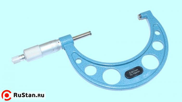 Микрометр Гладкий МК-100   75-100 мм (0,001) тв.сплав "TLX" (400-520М) фото №1