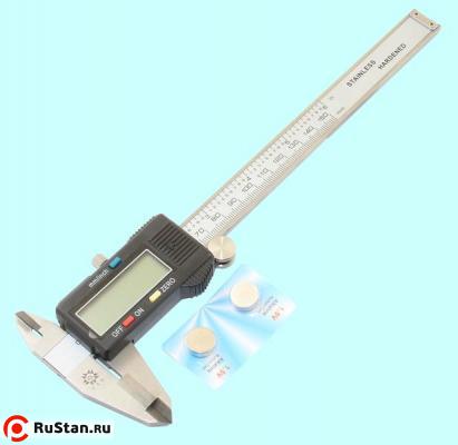 Штангенциркуль 0 - 150 ШЦЦТ-I (0,01) электронный с тв. спл. губками, с глубиномером "TLX" фото №1