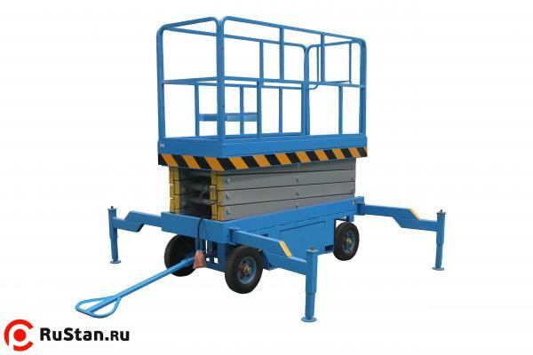 Подъемник ножничный передвижной 2000 кг 
10 м TOR SJY-2,0-10DC (автономный) (Y) фото №1