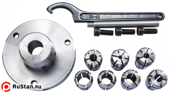 Цанговый патрон с цангами 4, 6, 8, 10, 12, 14, 16 мм фото №2 Цанговый патрон с цангами 4, 6, 8, 10, 12, 14, 16 мм фото №2