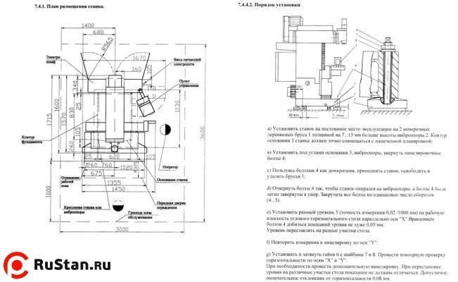 Установка станка 67К25PF2 фото №5 Установка станка 67К25PF2 фото №5