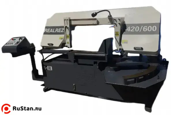 Полуавтоматический ленточнопильный станок REALREZ 420/600 инвертор фото №5 Полуавтоматический ленточнопильный станок REALREZ 420/600 инвертор фото №5