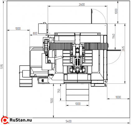 Габаритные размеры станка ФП80МФ3 фото №8 Габаритные размеры станка ФП80МФ3 фото №8
