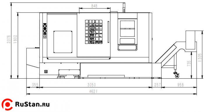 Габаритные размеры оборудования KTL65M/750 фото №5 Габаритные размеры оборудования KTL65M/750 фото №5