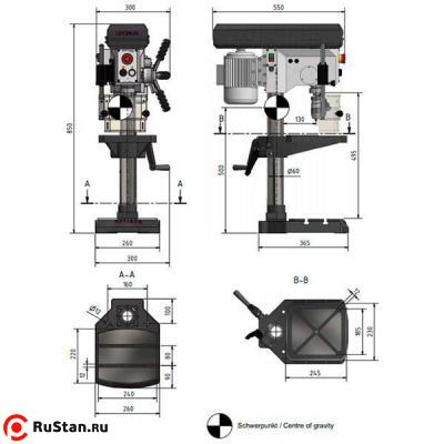 Вертикально-сверлильный настольный станок OPTIdrill B16H фото №3 OPTIdrill B16H фото №3