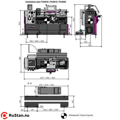 Станок токарный винторезный OPTIturn TH4620D фото №3 OPTIturn TH4620D с УЦИ фото №3
