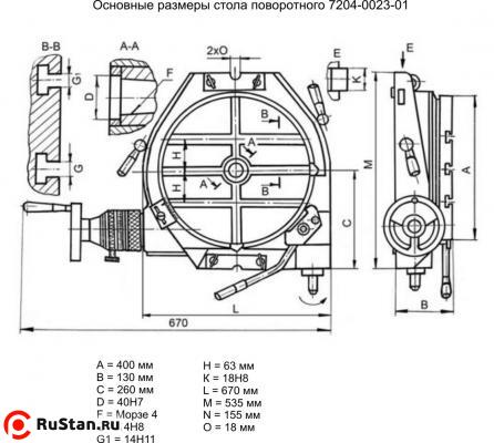 Стол поворотный tsk 400