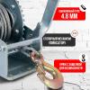 Лебедка ручная барабанная с тросом  810кг  10м оцинкованная TOR FD односкоростная миниатюра №4