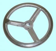 Маховик 125х12х36х4мм (DxdxHxb) с  3-мя спицами, чугун 