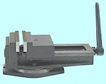 Тиски Станочные 250мм чугунные поворотные с открытым винтом ход 295мм (QB)250