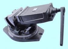 Тиски Станочные глобусные 100мм поворотные, ход  75мм, закрытый винт QHK100 